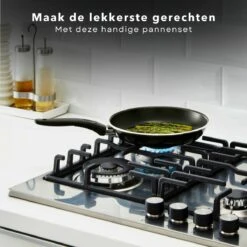 Cheqo® PRO 3-Delige Koekenpannenset - Koekenpan Set - Pannenset - Geperst Aluminium - Geschikt Voor Gas, Elektrisch, Keramisch, Halogeen Koken -Pot Verkoopwinkel 1200x1200 659