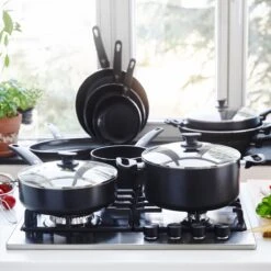 GreenPan Cambridge Koekenpannenset Ø 24cm + Ø 28cm - Zwart - Inductie - PFAS-vrij -Pot Verkoopwinkel 1200x1200 740