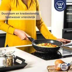 Westinghouse Koekenpan Inductie - Ø 24 Cm - Zwart Marmer - Geschikt Voor Alle Warmtebronnen 14 Westinghouse Koekenpan Inductie - Ø 24 Cm - Zwart Marmer - Geschikt Voor Alle Warmtebronnen -Pot Verkoopwinkel 1200x1200 792