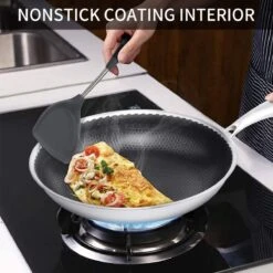 Honingraat Heavy Duty Anti-aanbak Koekenpan - Steelpan - Wok - Met Deksel 30 Cm - Gas - Elektrisch - Inductie - Oven -Pot Verkoopwinkel 1200x1200 817