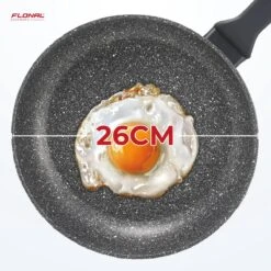 Flonal Pietra Lavica - Koekenpan - Ø 26cm - 100% PFOA Vrij - Aluminium - Ergonomische Handgreep - Geschikt Voor Alle Warmtebronnen -Pot Verkoopwinkel 1200x1200 897
