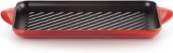 Le Creuset - Gietijzeren Grillplaat - 32x22cm - Kersenrood -Pot Verkoopwinkel 1200x370 1