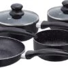 Herzberg HG-5003BK: 8 Pieces Marble Cookware Set - Black -Pot Verkoopwinkel 1200x447 2