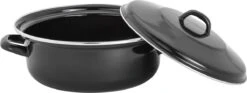 Lite-Body - Emaille - Magnus Braadpan 24cm/2,5l Met Deksel - Zwart - Inductie -Pot Verkoopwinkel 1200x452 5