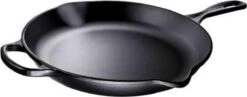 Le Creuset - Gietijzeren Ronde Skillet In Mat Zwart 23cm -Pot Verkoopwinkel 1200x472