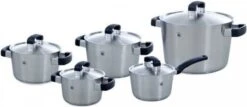 BK Conical Cool Glas Pannenset - 5-delig - Glazen Deksels - Geschikt Voor Alle Warmtebronnen -Pot Verkoopwinkel 1200x518 1
