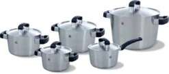 BK Conical Cool Pannenset - 5-delig - RVS - Geschikt Voor Alle Warmtebronnen -Pot Verkoopwinkel 1200x525