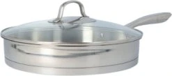 4goodz Dubbelwandige RVS Hapjespan Met Deksel 28 Cm - Zilver -Pot Verkoopwinkel 1200x536