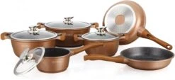 Royalty Line 10-delige Pannenset-- RVS - Gietijzer- Roze -Pot Verkoopwinkel 1200x551 6