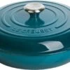 Le Creuset Braadpan Campagnard Signature Deep Teal - ø 30 Cm / 3.5 Liter -Pot Verkoopwinkel 1200x574 10