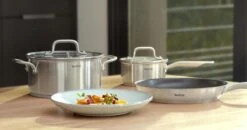 Tefal Virtuoso Pannenset 4-delig - Kookpan Ø 16/20/24 Cm + Steelpan Ø 16 Cm -Pot Verkoopwinkel 1200x633