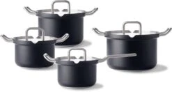 BK Q-linair Master Black Kookpannenset - 4-delig - Veilig Afgietsysteem - Inductie 25 BK Q-linair Master Black Kookpannenset - 4-delig - Veilig Afgietsysteem - Inductie -Pot Verkoopwinkel 1200x643