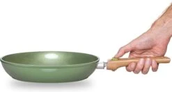 Just Vegan Koekenpan ECO Met Afneembaar Handvat 20 Cm Aluminium Groen -Pot Verkoopwinkel 1200x646 1