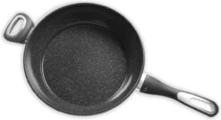 Merkloos Keukenpan Met Deksel En Heeft Een Diameter Van Ø 28 Cm - Luxe Hapjespan Keukenpan Van 28cm Anti-aanbaklaag - Handvat Zwart - Pan Met Deksel -Pot Verkoopwinkel 1200x658