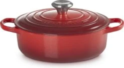Le Creuset - Gietijzeren - Lage Braadpan - 24cm - Kersenrood -Pot Verkoopwinkel 1200x662 2