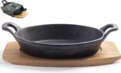 Gusta - Gietijzer Pannetje - Met Onderzetter Plank - 22,5x12cm -Pot Verkoopwinkel 1200x721 6