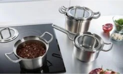 BK-Q-Linair Master Glas Kookpan 18 Cm - RVS - Glazen Deksel - Veilig Afgietsysteem - Inductie -Pot Verkoopwinkel 1200x723