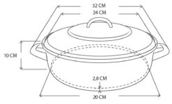 Royalty Line - Marble Soep/braadpan - Met Glazen Deksel Zwart - 24 CM. RL-BS24ML -Pot Verkoopwinkel 1200x727 4