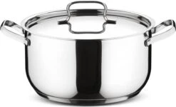 Lagostina Sfisiosa Acciaio SFIZIOSA ACCIAIO 10-delig (hoge Kookpan 22 Cm + Kookpan 18/22 Cm + Hapjespan 24 Cm + Steelpan 14 Cm + Melkpot 12 Cm + Deksels 14/18/22/24 Cm) -Pot Verkoopwinkel 1200x729