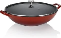 Wokpan Gietijzer Rood, 36 Cm - Kela | Calido -Pot Verkoopwinkel 1200x755 2
