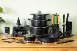 Swiss Pro+ - SWP41D22 - Pannenset 41 Delig - Foodprocessor - Messenblok 8 Delig - Kookgerei Set Met Houder 7 Delig - Starters Pakket - 2022 Serie - Limited Edition -uitzet -Pot Verkoopwinkel 1200x799 145