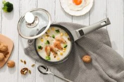 Swiss Pro+ | Set 14 Delige Pannenset | Inductie - Pannensets - Glazen Deksel - Met Afneembare Handgreep - Marmeren Interieur -PFAS-vrij | Grey / Silver -Pot Verkoopwinkel 1200x799 148