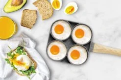 Magnani - Eierpan - 4 Bakplaten Van ⌀ 8 Cm - Voor Gas- En Elektrische Kookplaten - Aluminium - Houten Handvat - 38 X 18.7 X 2 Cm -Pot Verkoopwinkel 1200x799 80