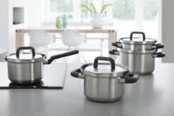 BK Flow Cool Pannenset - 4-delig – RVS Deksels - Veilig Afgietsysteem - Geschikt Voor Alle Warmtebronnen -Pot Verkoopwinkel 1200x800 8