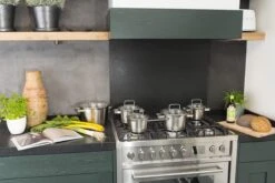 Sola Pannenset Diamond - 4 Delig - Ø 16,16,18,20 Cm - Zilver - RVS - Sandwichbodem -Pot Verkoopwinkel 1200x801 3