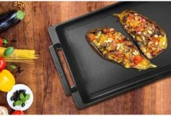 Eurolux Teppanyaki Plaat Met Grepen - 41 X 24 X 2.5 Cm - Zwart - Aluminium - Geschikt Voor Alle Warmtebronnen -Pot Verkoopwinkel 1200x815 3