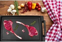 Eurolux Teppanyaki Plaat Met Grepen - 41 X 24 X 2.5 Cm - Zwart - Aluminium - Geschikt Voor Alle Warmtebronnen -Pot Verkoopwinkel 1200x815 4