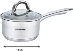 Klausberg 7132 - Steelpan Met Deksel - Sauspan - 14 Cm - 1 Liter -Pot Verkoopwinkel 1200x831 5