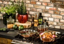 Koekenpan Ø26cm Met Deksel - Inductie - Koper - DUCQ 16 Koekenpan Ø26cm Met Deksel - Inductie - Koper - DUCQ -Pot Verkoopwinkel 1200x832 1