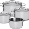 Sola Pannenset Mirage - 4 Delig - Ø 16,16,18,20 Cm - Zilver - RVS - Sandwichbodem -Pot Verkoopwinkel 1200x847 1