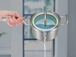 BK Q-linair Master Glas Pannenset - 5-delig - Glazen Deksel - Veilig Afgietsysteem - Inductie -Pot Verkoopwinkel 1200x897