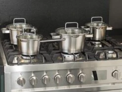 Sola Pannenset Diamond - 4 Delig - Ø 16,16,18,20 Cm - Zilver - RVS - Sandwichbodem -Pot Verkoopwinkel 1200x906 6