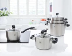 BK Conical Cool Glas Pannenset - 5-delig - Glazen Deksels - Geschikt Voor Alle Warmtebronnen -Pot Verkoopwinkel 1200x928