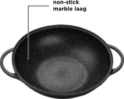 BIKO - Wokpan Ø 36 Cm - Marmeren Coating - Glazen Deksel - Wadjan - Zwart -Pot Verkoopwinkel 1200x960 1