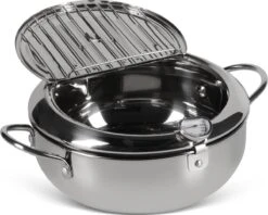 Edënbërg Classic Line - Japanse Frituurpan Met Thermometer - 3.4 Liter - Friteuse/Frituurpot RVS -Pot Verkoopwinkel 1200x960
