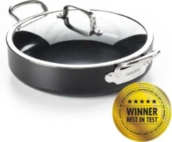 GreenPan Barcelona Infinity Pro Hapjespan Met Deksel 30cm - Zwart - Inductie - PFAS-vrij -Pot Verkoopwinkel 1200x987 1