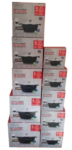 Royalty Line - Marble Soep/braadpan - Met Glazen Deksel Zwart - 24 CM. RL-BS24ML -Pot Verkoopwinkel 579x1200 1