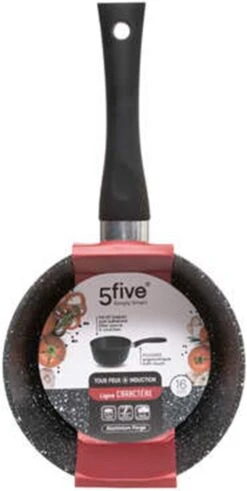 5Five - Steelpan/sauspan - Alle Kookplaten Geschikt - Zwart - D16 Cm -Pot Verkoopwinkel 604x1200