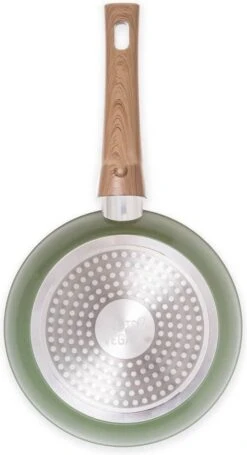 Just Vegan Koekenpan ECO Met Afneembaar Handvat 20 Cm Aluminium Groen -Pot Verkoopwinkel 651x1200