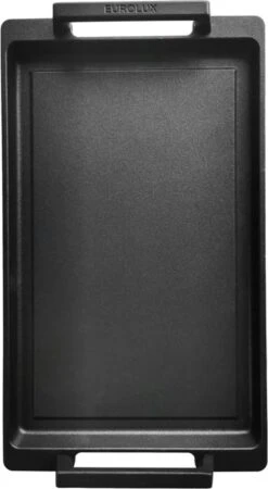 Eurolux Teppanyaki Plaat Met Grepen - 41 X 24 X 2.5 Cm - Zwart - Aluminium - Geschikt Voor Alle Warmtebronnen -Pot Verkoopwinkel 658x1200