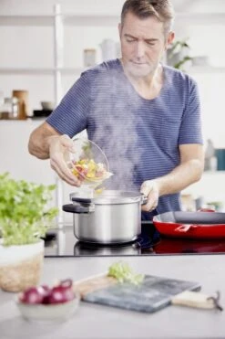 BK Flow Cool Pannenset - 4-delig – RVS Deksels - Veilig Afgietsysteem - Geschikt Voor Alle Warmtebronnen -Pot Verkoopwinkel 799x1200