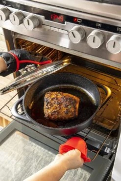 Smile 10-Delige Pannenset - Anti Aanbaklaag - Vaatwasser Bestendig - Zwart - MGK-17 -Pot Verkoopwinkel 800x1200 30