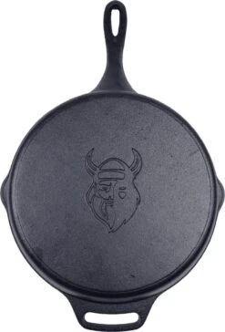 Valhal Outdoor Skillet / Koekenpan Met Steel - Gietijzer, Diameter 30cm - VH30 -Pot Verkoopwinkel 814x1200